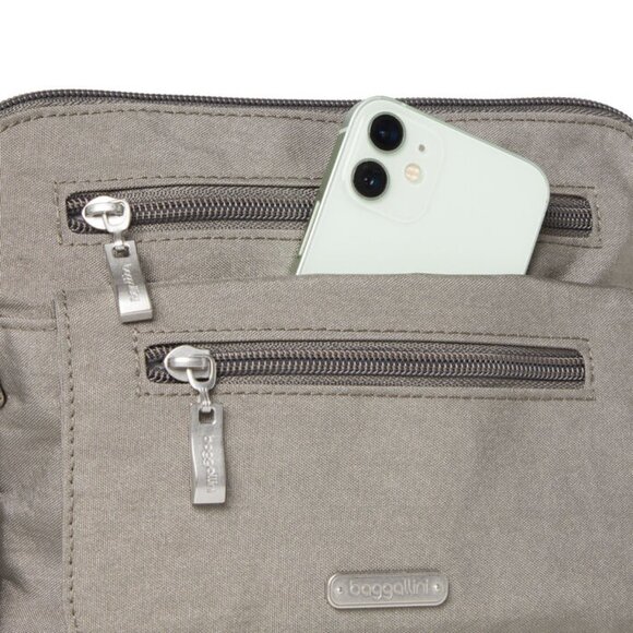 Baggallini Sterling Shimmer Let's Escape Bag/NWT - Picture 6 of 12